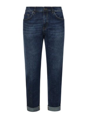 DONDUP: straight leg jeans - Icon Jeans In Stretch Denim