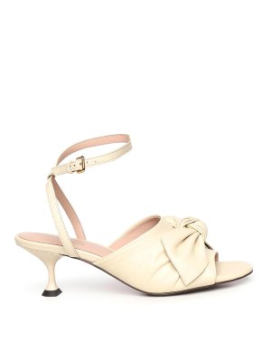 COCCINELLE: sandali - Slingback in pelle Furoshiki