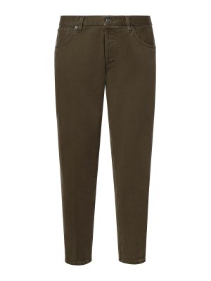 DONDUP: Jeans Rectos - Vaqueros Rectos - Verde Oscuro