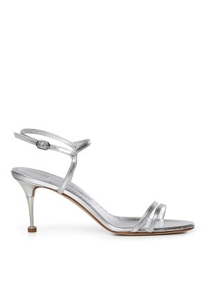 MANOLO BLAHNIK: sandali - Sandali Ciagapla in pelle metallizzata