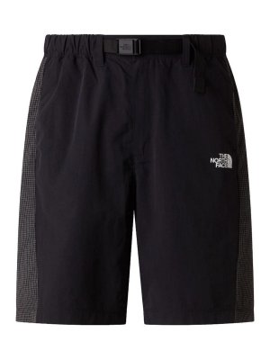 THE NORTH FACE: Trousers Shorts - Black elastic fabric shorts with logo