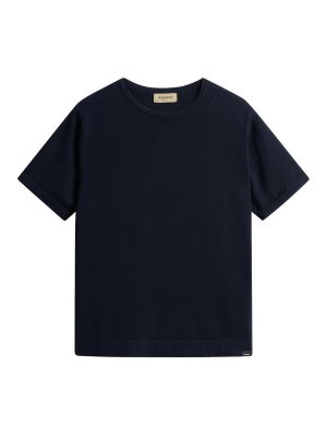 WOOLRICH: t-shirts - Blue cotton t-shirt