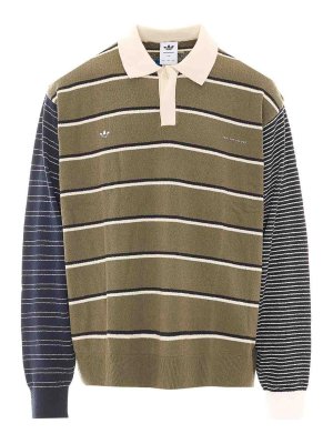 Adidas Originals: polo shirts - Logo long sleeves polo
