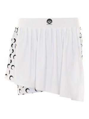 MARINE SERRE: Mini jupes - Mini Jupe - Blanc