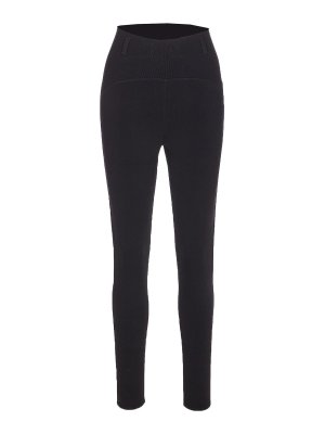 Alaïa: leggings - Leggings a costine