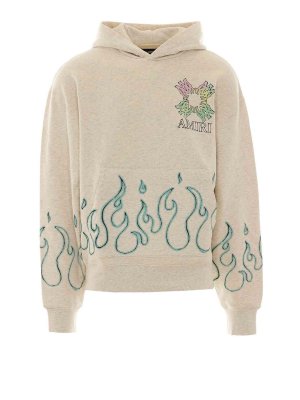 AMIRI: Sweatshirts & Sweaters - Ma quad flames hoodie