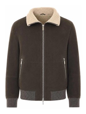 BRUNELLO CUCINELLI: bombers - Suede bomber