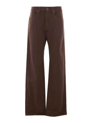 BRUNELLO CUCINELLI: straight leg jeans - Denim pants