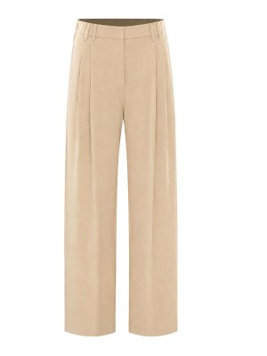 BRUNELLO CUCINELLI: Pantalons casual - Pantalons Décontractés - Beige