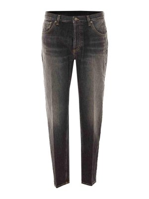 DONDUP: Jeans Rectos - Vaqueros Rectos - Negro