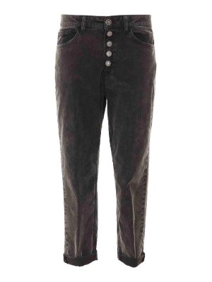 DONDUP: Jeans à jambe droite - Jean Droit - Gris