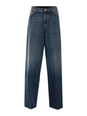 DONDUP: jeans dritti, a sigaretta - jeans dakota in denim