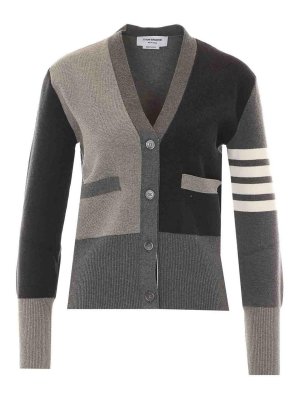 THOM BROWNE: Cardigans - Cardigan - Grau
