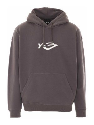 Y-3: Sweatshirts und Pullover - Sweatshirt - Grau