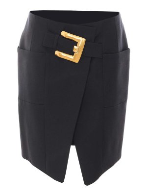 Balmain: mini skirts - Short belted skirt