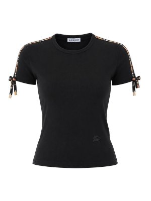 BURBERRY: t-shirts - black t-shirt