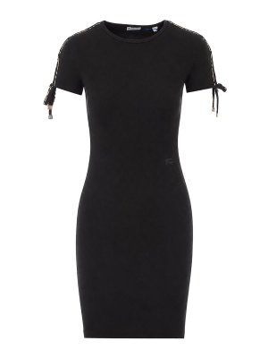 BURBERRY: Knielange Kleider - Knielanges Kleid - Schwarz