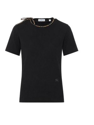 BURBERRY: t-shirts - black frankie t-shirt