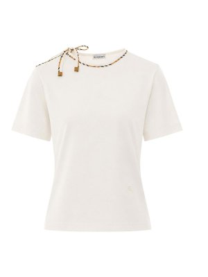 BURBERRY: t-shirts - white t-shirt