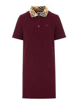 BURBERRY: abiti corti - miniabito bordeaux iris