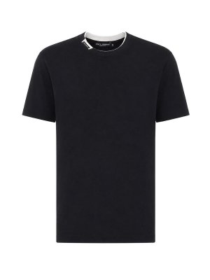 DOLCE & GABBANA: t-shirts - blue and white t-shirt