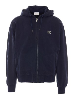 DRÔLE DE MONSIEUR: Sweatshirts & Sweaters - Slogan zip up sweatshirt