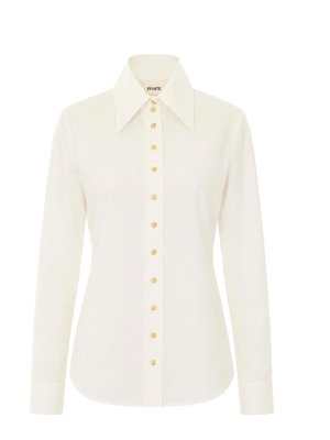 KHAITE: shirts - Khaite white ivy top shirt