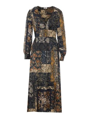 Liu Jo: Knielange Kleider - Knielanges Kleid - Bunt