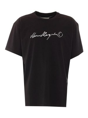 MM6 MAISON MARGIELA: t-shirts - black t-shirt