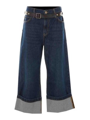 MULBERRY: straight leg jeans - denim cyntia jeans