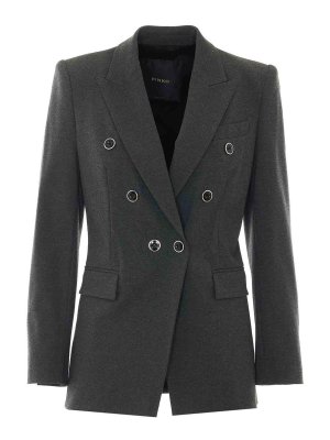 MULBERRY: casual jackets - grey hibiscus jacket