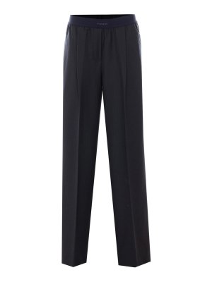 MULBERRY: pantaloni casual - pantaloni a righe blu phaius