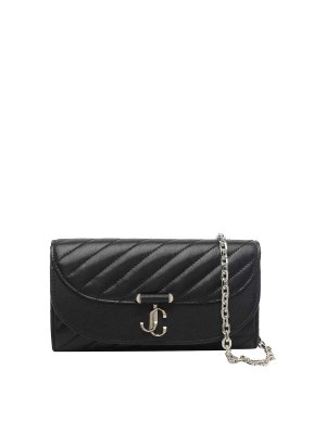 JIMMY CHOO: portafogli - Portafoglio con catena curva