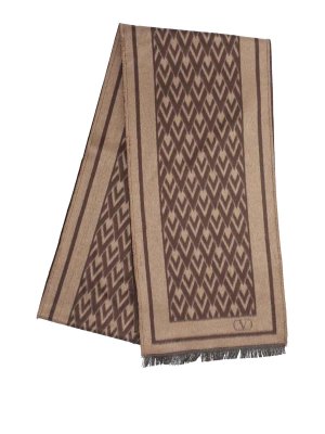 VALENTINO GARAVANI: scarves - brown scarf