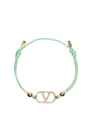 VALENTINO GARAVANI: Bracciali e Braccialetti - braccialetto con firma vlogo verde
