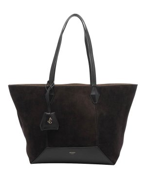 JIMMY CHOO: Sacs à main - Sac Cabas - Marron