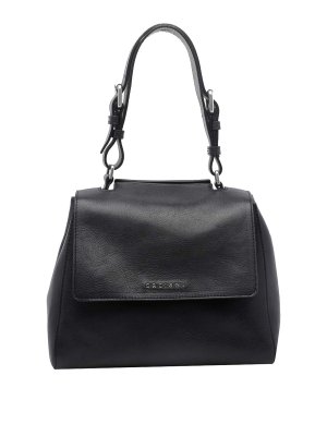 ORCIANI: totes bags - Orciani black small sveva hand bag