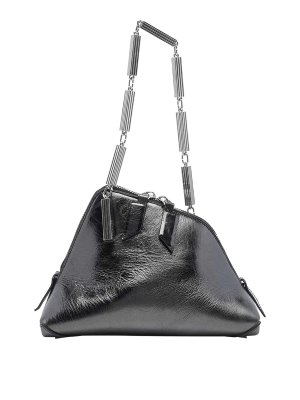 The Attico: Clutch - Pochette - Gris
