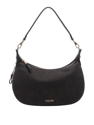 Liu Jo: borse a spalla - borsa a tracolla con logo marrone scuro