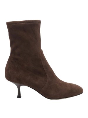 Stuart Weitzman: ankle boots - dark brown madison pump booties