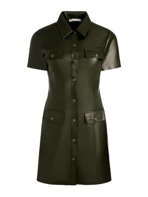 ALICE+OLIVIA: Kurze Kleider - Kurzes Kleid - Dunkelgrün