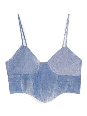 ERMANNO FIRENZE: Tops & Tank tops - Denim print top