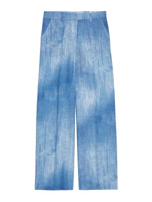 ERMANNO FIRENZE: casual trousers - Denim print trousers