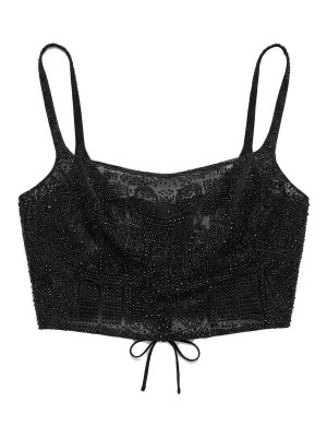 ERMANNO SCERVINO: Tops & Tank tops - Top with swarovski