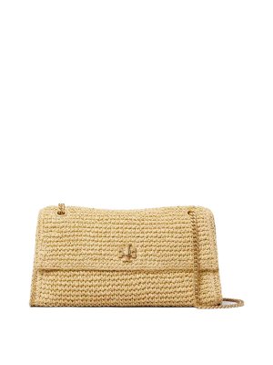 TORY BURCH: totes bags - Kira turnlock raffia bag