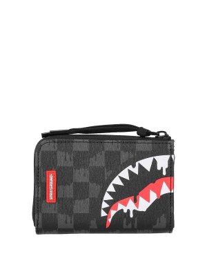 SPRAYGROUND: wallets & purses - Dripping Sharks In Paris Wallet