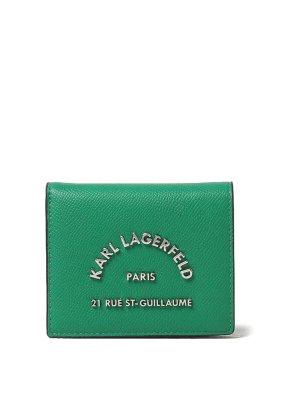 KARL LAGERFELD: 財布＆ポーチ - 財布 - 緑