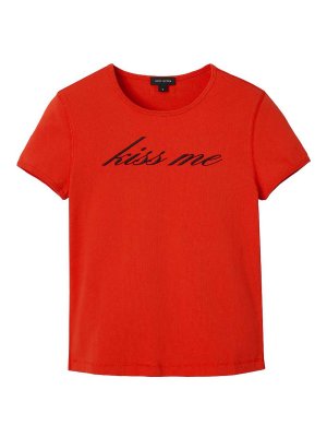 MARC JACOBS: t-shirts - Kiss Me Shrunken Tee