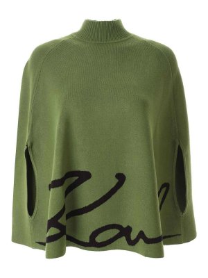 KARL LAGERFELD: Capas  y Ponchos - Capa - Verde