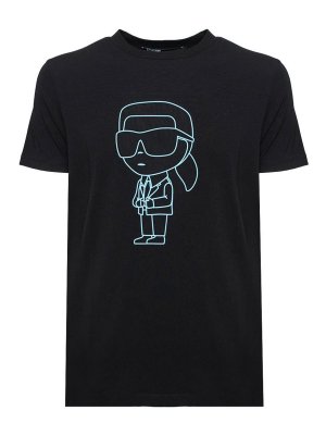 KARL LAGERFELD: Tシャツ - Tシャツ - ブルー
